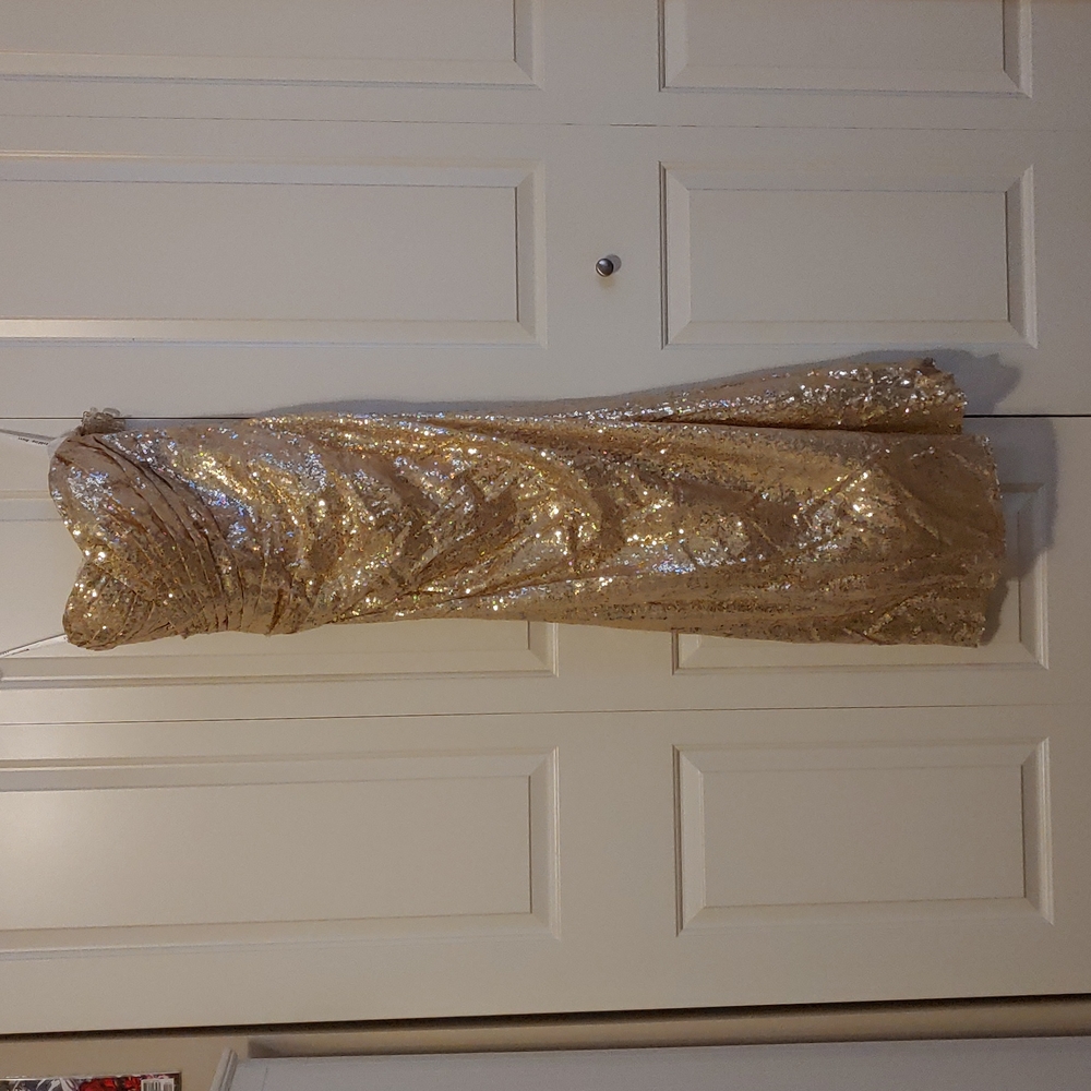 Gold Sequin Bridesmaid dress